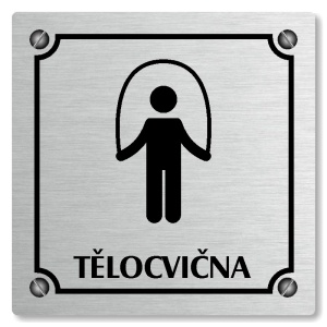 Tělocvična, 80x80mm, stříbrná, Kansas
